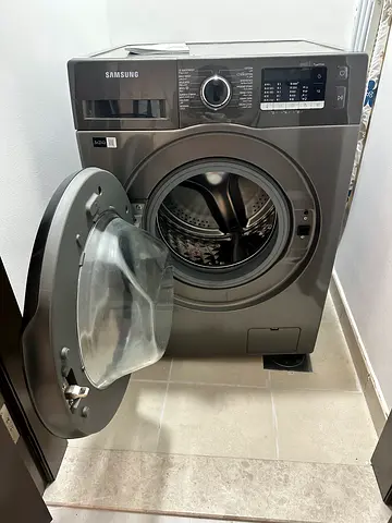 Samsung Front Load Washer - Good Condition, 8kg (Dark Gray)
