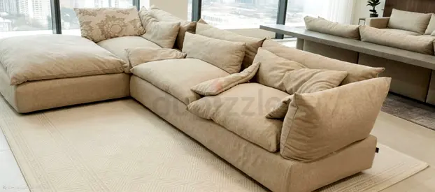 Marina Home L Shape Sofa Beige Good condition