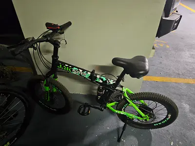 Green folding mountain bike - good condition
