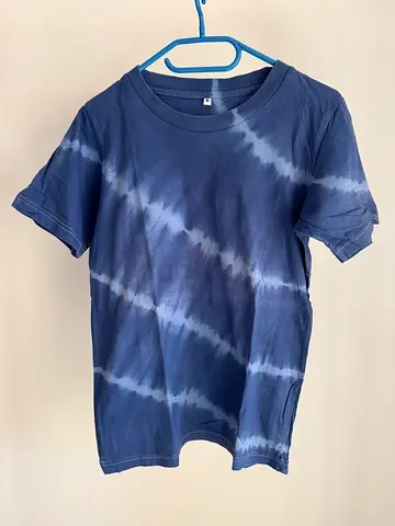 Blue Tie-dye Unisex T-shirt Size S - FIX PRICE