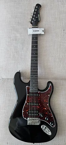 Donner DST 200 - Black Squier-style Electric Guitar - used once - Ready to Play
