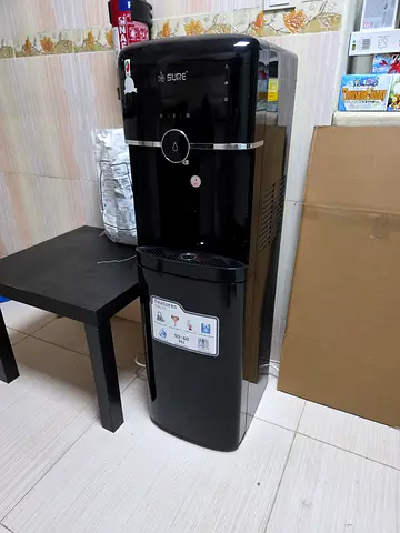 Black Standing Water Dispenser / Cooler - Good Working Condition - Bottom Loading
