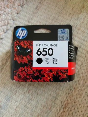 Hp ink cartridges 650 black and colours new