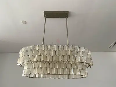 West Elm Capiz Shell Chandelier