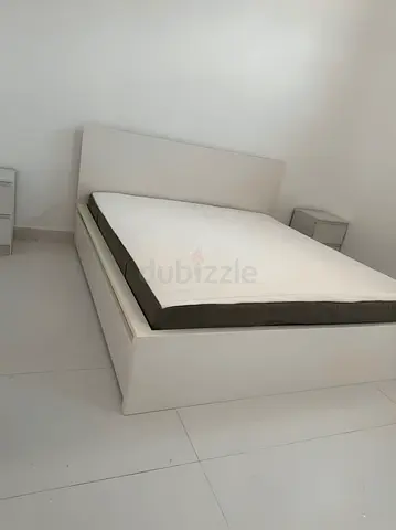 Ikea malm king storage bed with ikea mattress like new