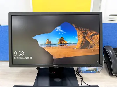 5 Dell 22-inch LED Computers  Monitors with keyboards - Good Working Condition