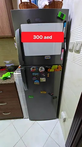 Used Grey Single-Door Refrigerator - Good Working Condition (300 AED)