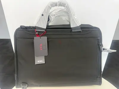 100% completed brand new Black Tumi Business Briefcase with Tags - Alpha 3 Compact Laptop Brief Pack