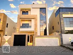 Villa for sale in Ajman | Al Yasmin area | 7 rooms, majlis, hall, maid's room and roof | Freehol