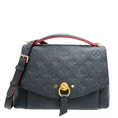 Authentic Louis Vuitton Bicolor Monogram Empreinte Blanche BB Bag