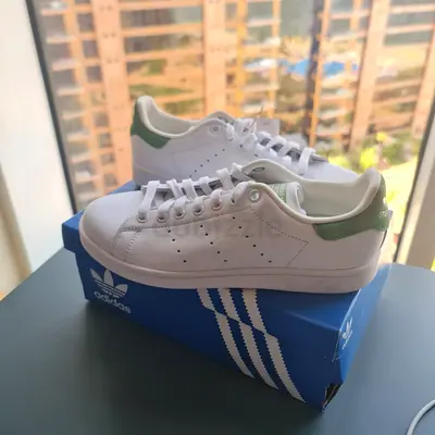 Adidas Stan Smith White Leather Sneakers - Size 38
