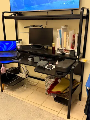 Computer Desk with Shelves