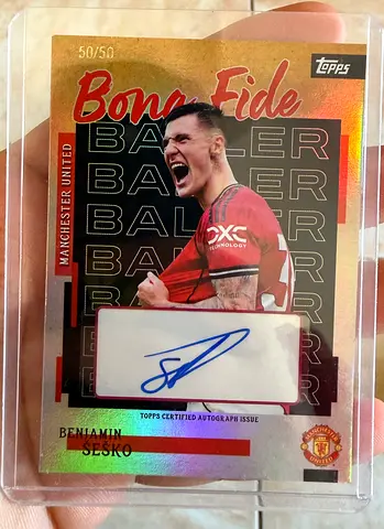 Sesko Topps autograph card 50/50