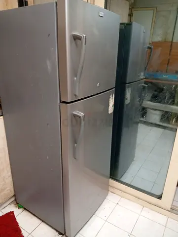Top Freezer Refrigerator - Silver, Good Working Condition
