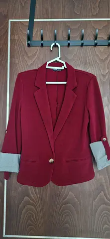 Maroon Womens Blazer ( Never Used) with cuff detail
