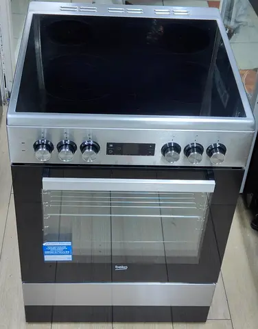Beko Electric Ceramic Hob and Oven - Stainless Steel, Good Condition