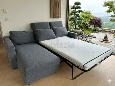 Ikea vimle L shape sofa bed with mattress