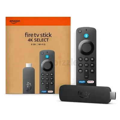 AMAZON STREAMING MEDIA PLAYER FIRE TV STICK 4K SELECT (2025) WITH ALEXA VOICE REMOTE 8GB BLACK