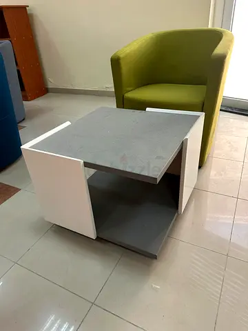 Modern white and grey nested coffee table - good condition