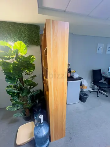 Wooden Bookshelf with Storage Cabinet – Used (Good Condition)