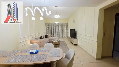 شقة مفروشة غرفتين وصالة | إطلالة على المدينة | برج عجمان ون | خيارات إيجار شهرية