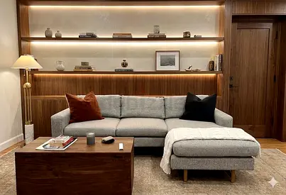 West elm eddy l shape sofa Excellent condition