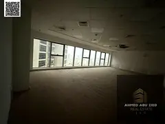 Commercial office for rent in Ajman with a size of 1300 sq. ft. Very spacious and suitable for all
