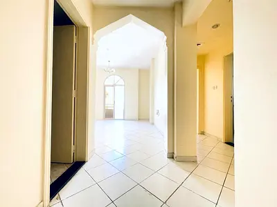 SUPER OFFER TWO BEDROOM WITH TWO WASHROOM WITH AWARDROBE & CENTRAL AC RENT IS ONLY 38k AL NAD QASMIYAH