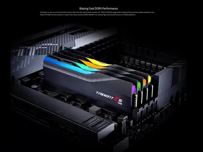4 X G.Skill Trident Z5 RGB DDR5 Desktop Memory (4 x 32GB) Gaming RAM 4X F5-6400J3239G32GX2-TZ5R