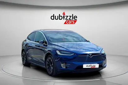 AED 1596/month | 2019 Tesla Model X 100D | GCC Specs | Ref#438314
