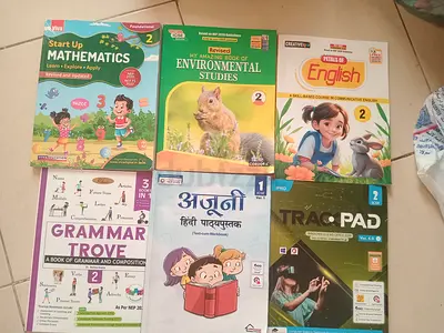 Grade 2 Primary School Textbook Set — Maths, Environmental Studies, English  Grammar
