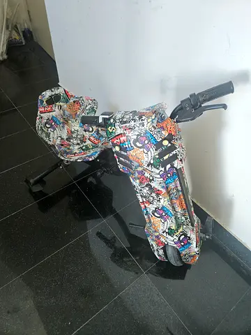 Used Drift Trike Attachment for Electric Scooter - Graffiti Design