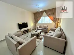 Sharjah, Al Taawun area: Two bedrooms, living room, kitchen, two bathrooms, and balcony. Price: 4800