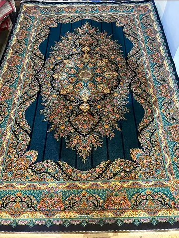 Qum design Persian-style top quality pure dilk carpet