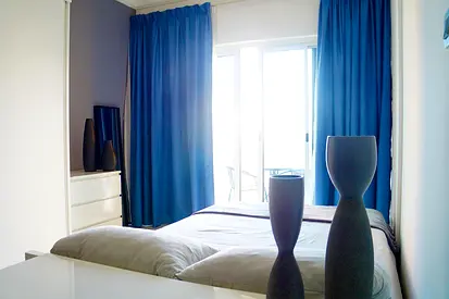 استوديو مفروش | برج ليك فيو | شرفة | إطلالة على المارينا