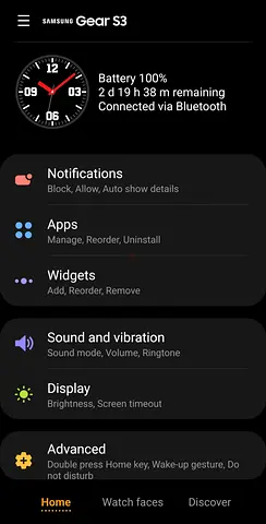 Samsung Galaxy Gear S3 Frontier watch for sale.