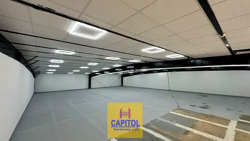 Expansive and functional warehouse space built for practicality, offering wide entry access and efficient internal storage planning.