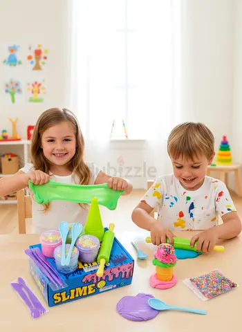 Kids DIY Slime Kit Set with Accessories – Colorful Fun Toy Gift