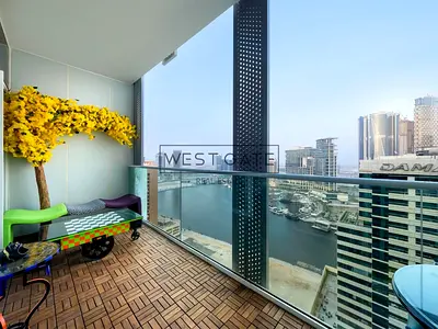 High-Floor 1BR | Burj & Canal Views | Furnished Apartment