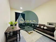 Fully furnished apartment with stylish décor, spacious layout, open view, and all-inclusive service