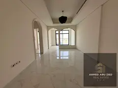 First tenant 1BR apartment for annual rent in Al Tallah 2, master room, majlis, balcony, central AC,