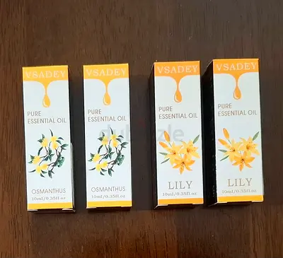 4 Vsadey Pure Essential Oils (2 Lilly  2 Osmanthus) 10ml Each