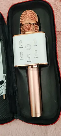 Portable Wireless Karaoke Microphone - Rose Gold