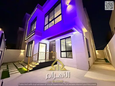 فيلا بسعر شامل رسوم التسجيل والتملك على الشارع الرئيسي جاهزة للسكن في أرقى مناطق عجمان تملك حر