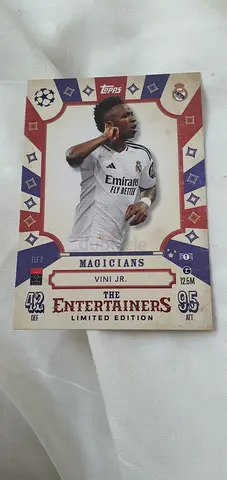 Topps UEFA Champions League Vini Jr. Magicians  Entertainers Limited Edition Trading Card