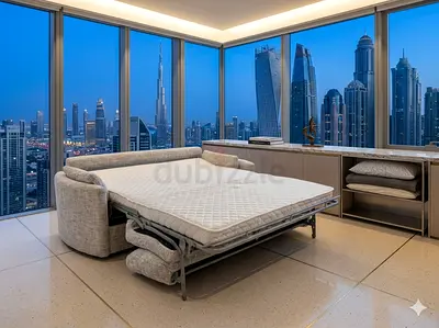 Home center two seater sofa bed with mattress