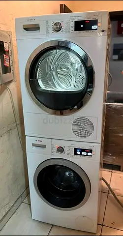 Bosch latest model series 8 9 kg washer and 9 kg dryer separate set with WiFi model