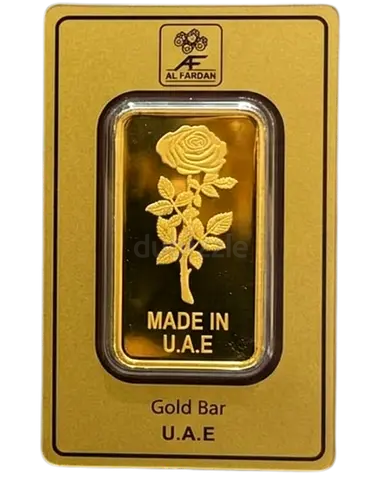 24K Al Fardan Gold Bar (999.9 Purity) | Made in UAE | Best Wholesale Rates