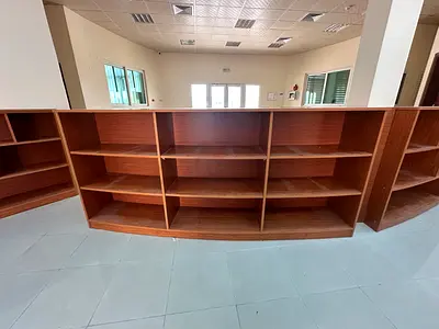 Large Wooden Bookcase / Display Shelves - Good Condition