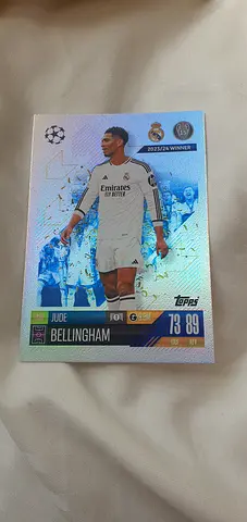 Jude Bellingham Card - 2023/24 Winner Edition, Topps UEFA Champions League, Excellent Condition, Pe